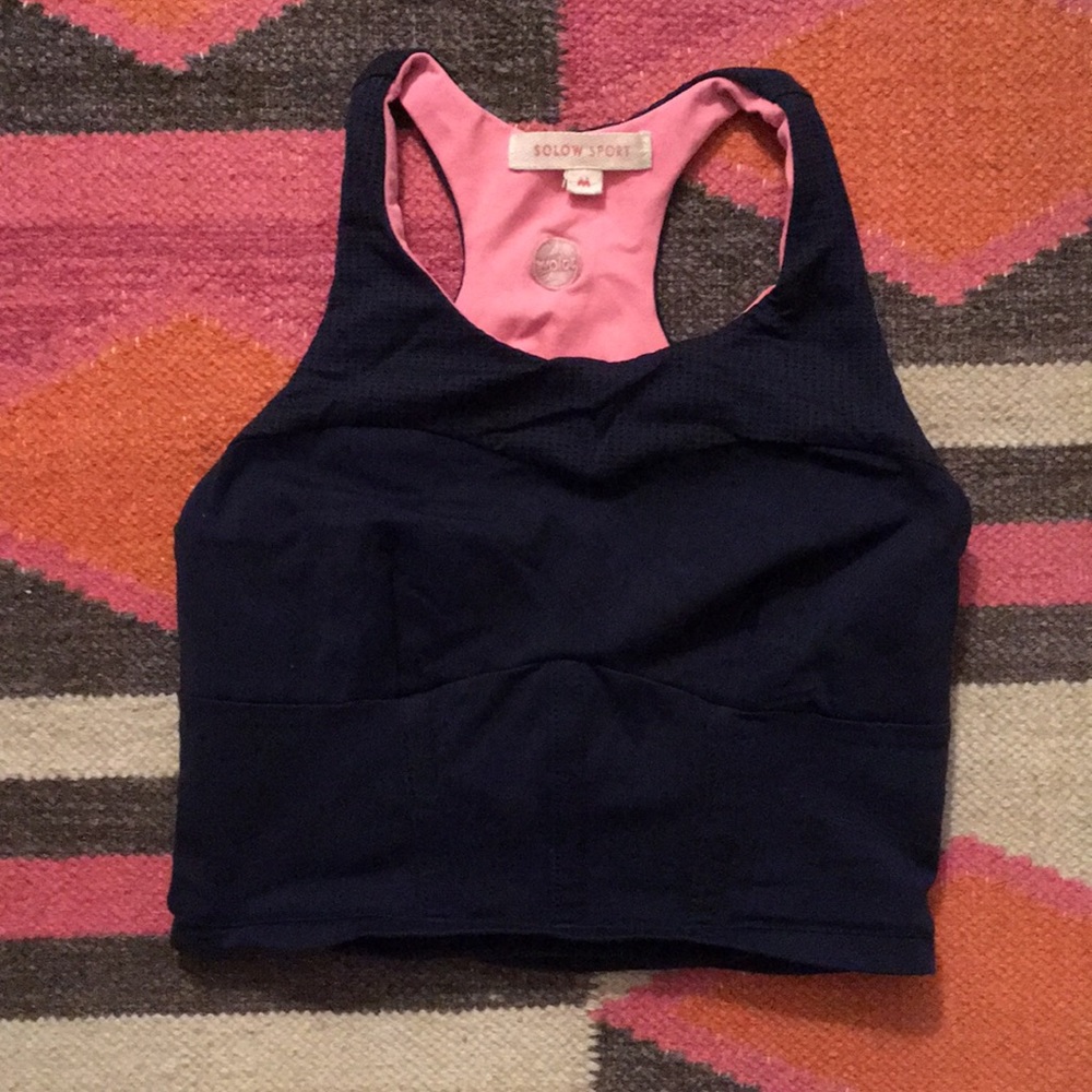 NWT Solow Sport sz SM crop top / sports bra